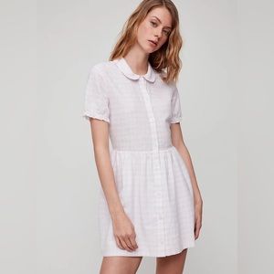 Aritzia Sunday Best Pink Check Dress Sz XS